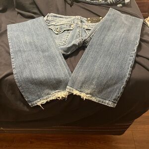 Miss Me Distressed Blue Boot Cut Jeans